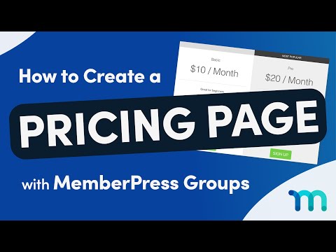 How to Create a Pricing Page with MemberPress Groups (Tutorial)