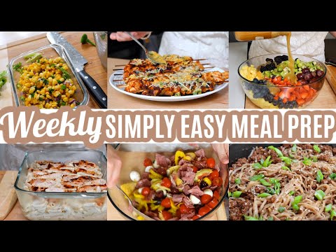 WEEKLY SIMPLY EASY MEAL PREP BUDGET FRIENDLY MEAL PLAN RECIPES LARGE FAMILY MEALS WHATS FOR DINNER
