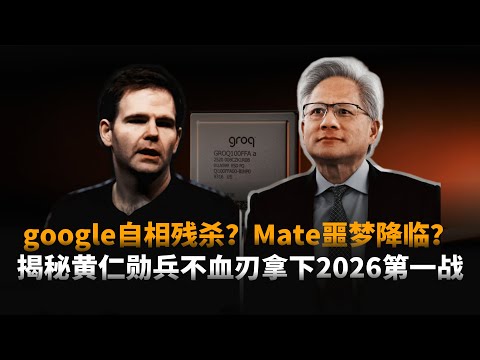 google自相残杀？Mate噩梦降临？黄仁勋这一步棋太狠：深度揭秘LPU碾压TPU真相，新一轮AI大战，谷歌、AMD还有活路吗？
