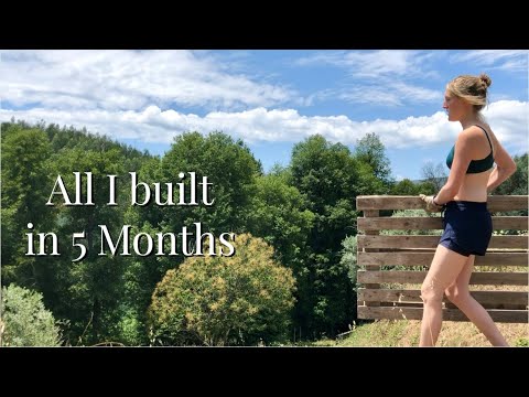 5 Months Off-Grid - All I Built on Abandoned Land