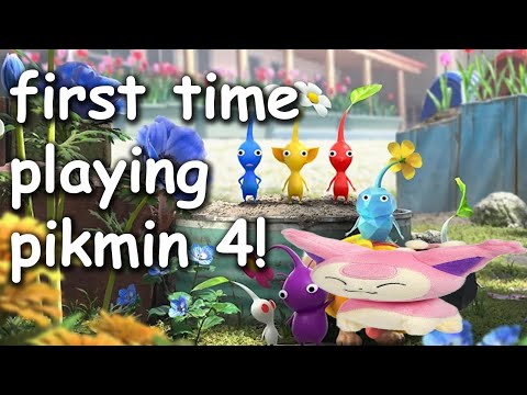 playing pikmin 4 for the first time!
