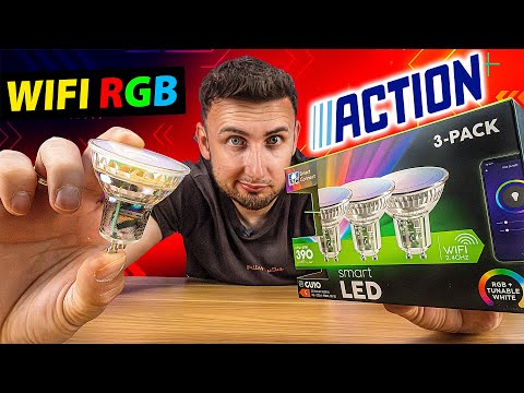 Kozackie TANIE RGB żarówki z Action! WI-FI, aplikacja!