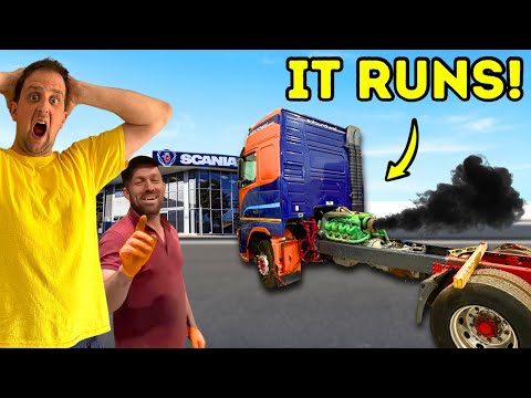 BUILDING A SCANIA V8 POWERED VOLVO FH | FIRST START | PT3 | #truckertim
