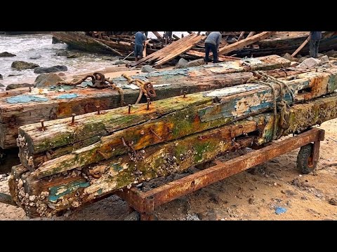The Incredible Process of Recycling Old, Hard, Nail Filled Wood into No Nail Furniture
