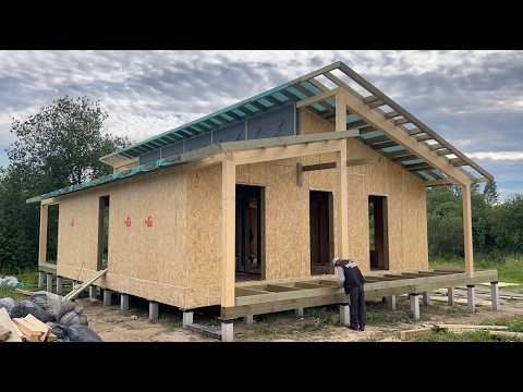 Построили канадский дом 90м2 за 11 дней. Пошаговый процесс строительсва.
