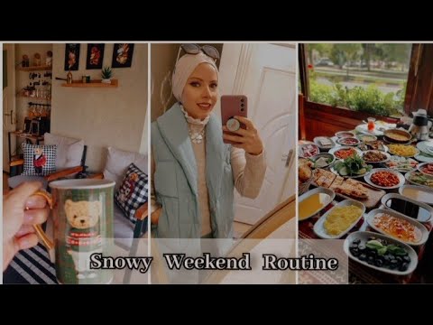 روتين شتوي مثلج مع الفطور التركي ☃️أخيرا لاقيت حل لتساقط شعري🤩مشترياتي الجديدة عالتنزيلات الحقيقية🛍