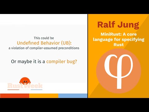 MiniRust: A core language for specifying Rust - Ralf Jung
