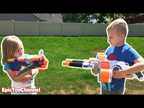 Nerf War: Boys vs Girls