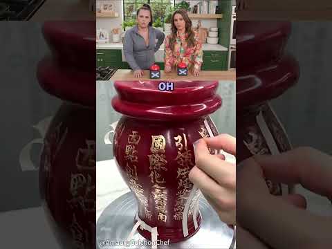 Guess What He's Making?! @AmauryGuichonChef @MollyLu  #chocolate #art #food #shorts #funny