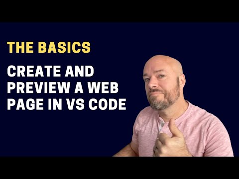 Create and preview your first web page in VS Code