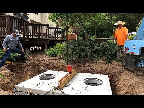 Replacing a septic tank with severe concrete deterioration EP55