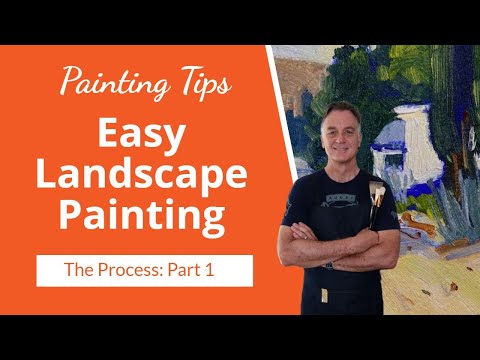 Easy Landscape PAINTING 🎨(Beginner Friendly)