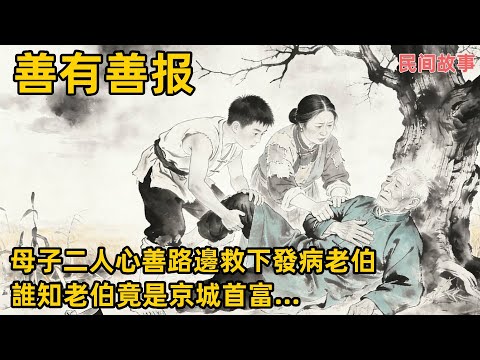 民間故事：母子二人心善救下路邊發病老伯，誰知老伯竟是京城首富#民間異聞錄 #民間故事 #民間傳說 #靈異故事 #人鬼傳奇 #狐仙傳說 #妖怪故事 #台灣民俗 #志怪故事 #奇幻故事 #善有善報