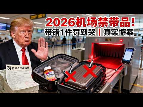 - 【2026機場安檢大地震】千萬別亂塞!10件隨身行李禁帶品,帶錯1件罰到你哭(真實慘案)