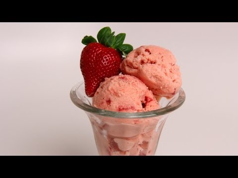 Homemade Strawberry Ice Cream Recipe - Laura Vitale - Laura in the Kitchen Episode 359