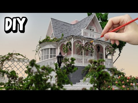 Cardboard wonders: create a house with flowers with your own hands! DIY