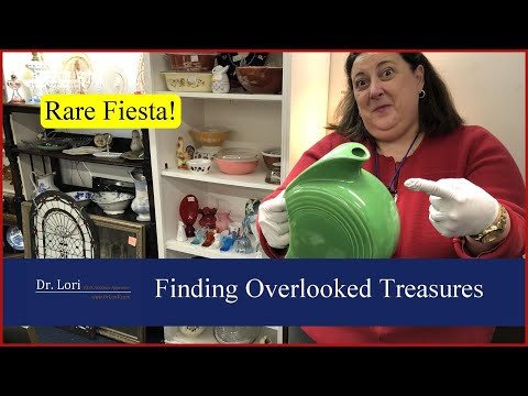 Rare Fiesta! Shopping Vintage Fire King, Pyrex, Dansk & Finding Treasure - Thrift with Me Dr. Lori
