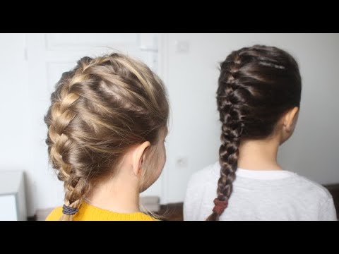 Hairstyle tutorial: how to make a glued braid for a little girl ✨ Marion Blush
