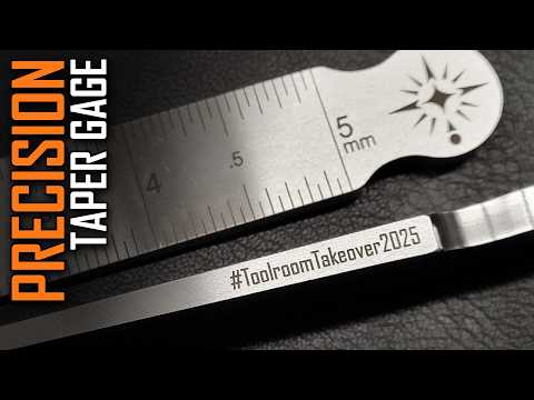 I Made a Precision Taper Gage for Chronova Engineering #ToolroomTakeover2025