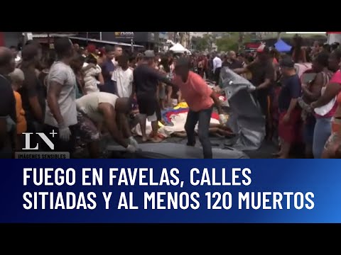 Megaoperativo contra la banda comando Vermelho: al menos 120 muertos en Río de Janeiro