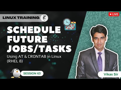 Session-63 | Schedule Future Jobs/Tasks Using AT & CRONTAB in Linux (RHEL 8) | Nehra Classes