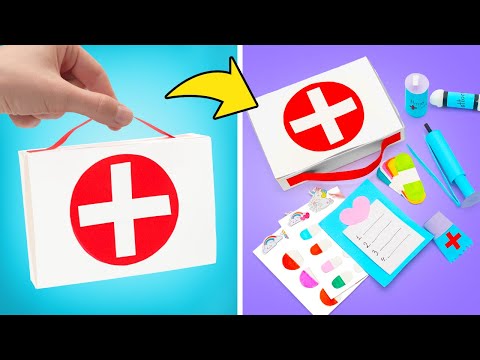 DIY Doctor's Kit 👨‍⚕️ Play Pretend Doctor with Slime Sam