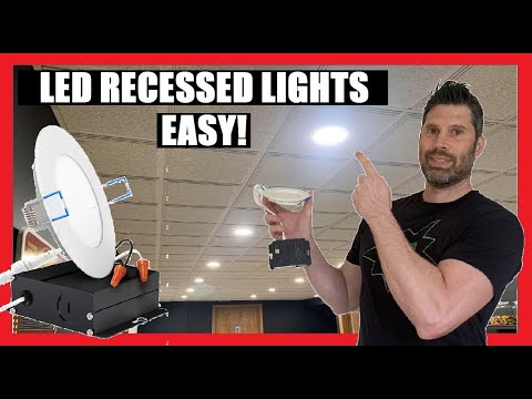 How to install LED Recessed Ceiling Lights EASY! Ultra Thin - Huge Upgrade! (Downlights Lighting)