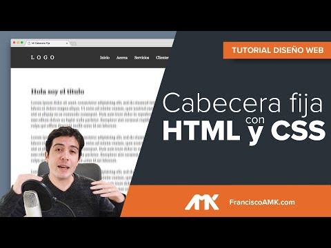 Cómo crear una cabecera fija responsive con HTML y CSS