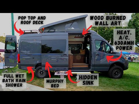 BEST Tiny Home VAN EVER - Handcrafted to Perfection with EVERYTHING