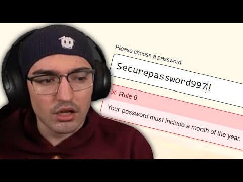 Smallant tries the Password Game