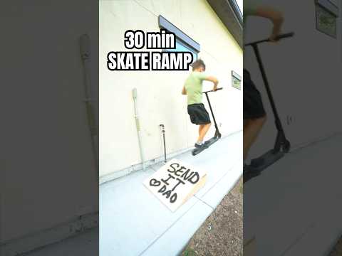 30 min DIY kid’s Skate Ramp.