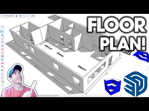 GETTING STARTED with SketchUp Free in 2025 - Lesson 5 - Modeling a Floor Plan!