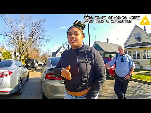 Cop’s Trashy Daughter Passes Out Behind the Wheel & Gets Woken Up by Cops in a Whole New World!