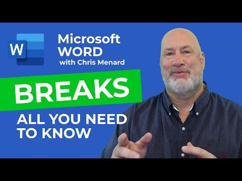 Breaks in Microsoft Word: Page, Section, Column break with examples