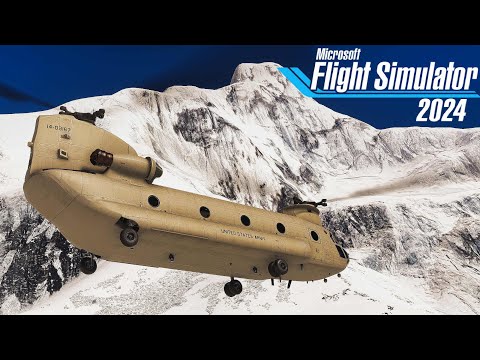 Mount Everest Base Camp Flight | Miltech Chinook CH47D | MSFS2024