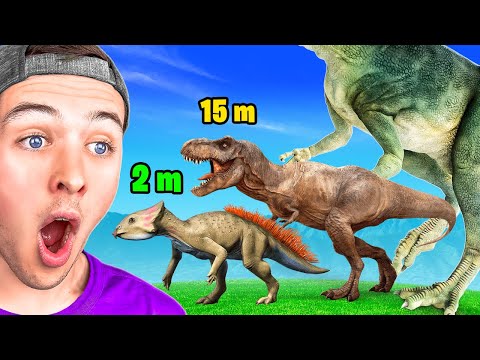 ALL DINOSAUR SIZE COMPARISONS