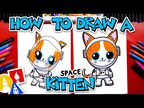 How To Draw A Space Kitten Astronaut