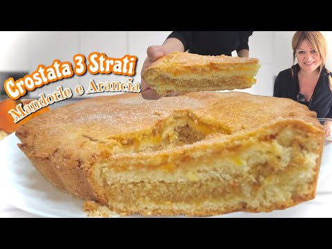 3 LAYER ALMOND AND ORANGE crumbly tart