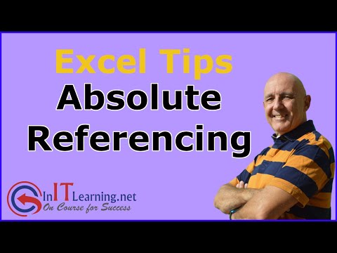Excel Absolute Referencing Cell References