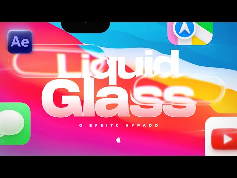 LIQUID GLASS: THE APPLE EFFECT! HOW TO DO IT SIMPLY IN AFTER EFFECTS