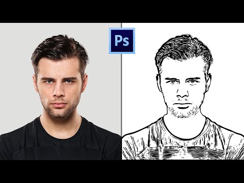 How to create a simple vector line art effect in Photoshop