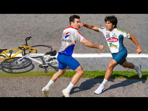 When Pro Cyclists Lose Control..