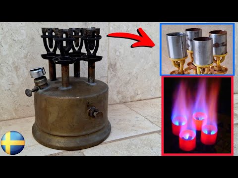 Restoration of a Rare 4-Burner Optimus No. 510 Brass Stove | Full Process