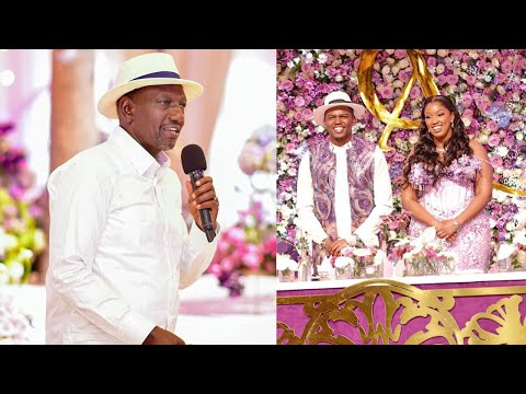 Listen to President Ruto's hilarious speech at Senator Allan Chesang's wedding