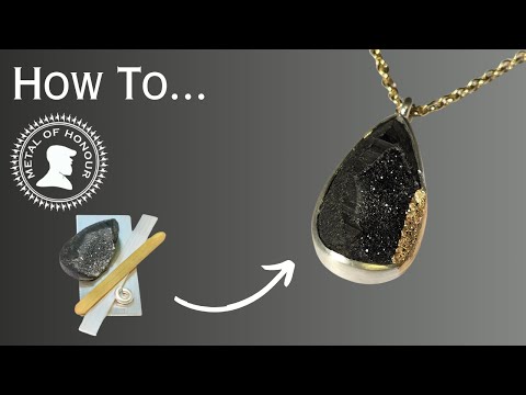 How to make this bezel setting necklace.
