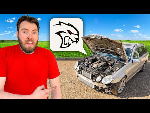 I Modded the Cheapest AMG With Hellcat Parts