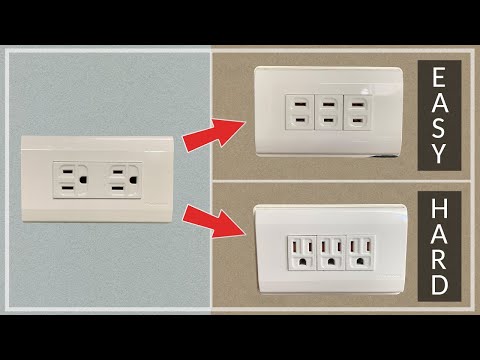 Need more sockets!!! Replacement of double outlet to triple outlet socket