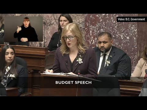 B.C. Finance Minister's 2026 Budget Speech