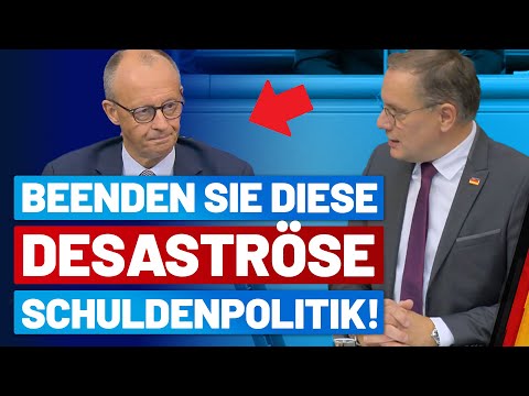 Tino Chrupalla attackiert Merz' Schuldenpolitik! - AfD-Fraktion im Bundestag