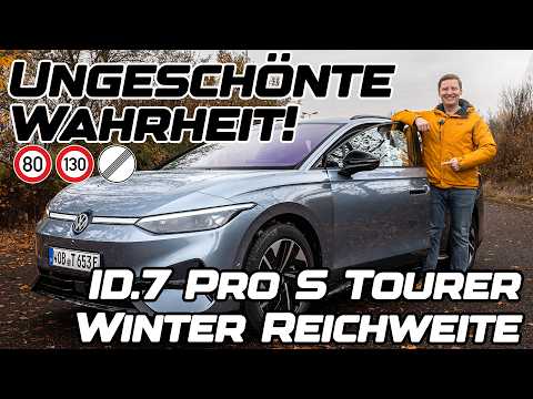 2024 VW ID.7 Pro S Tourer | Wie viel Reichweite bleibt im Winter?! | 1000 KM Verbrauchstest